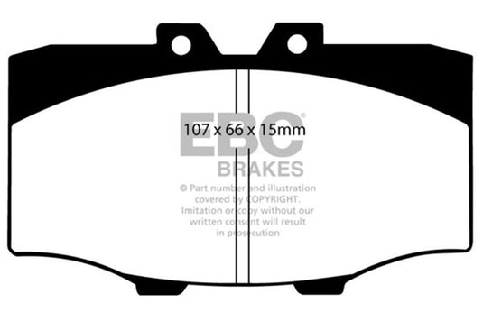 Ebc DP4380R EBC Yellowstuff Brake Pad Sets