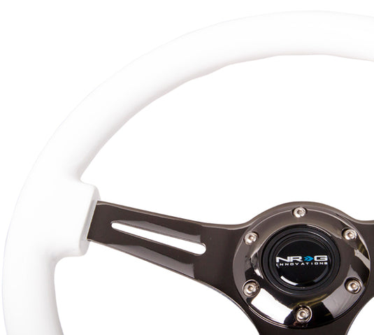 Nrg ST-015BK-WT NRG Steering Wheels - Classic