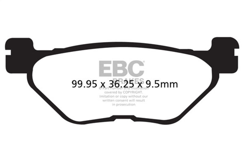 Load image into Gallery viewer, Ebc Powersports FA319/2V EBC Semi-Sint Vee Brake Pads
