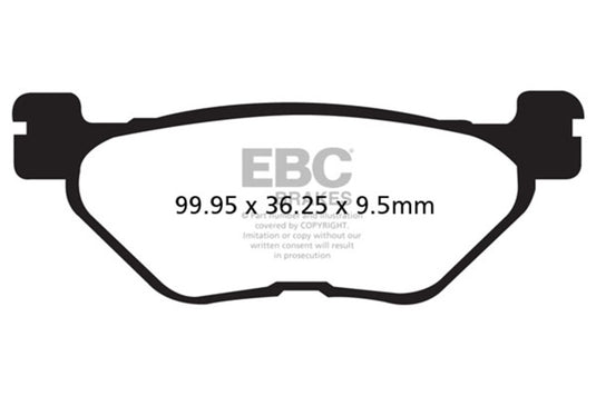 Ebc Powersports FA319/2V EBC Semi-Sint Vee Brake Pads