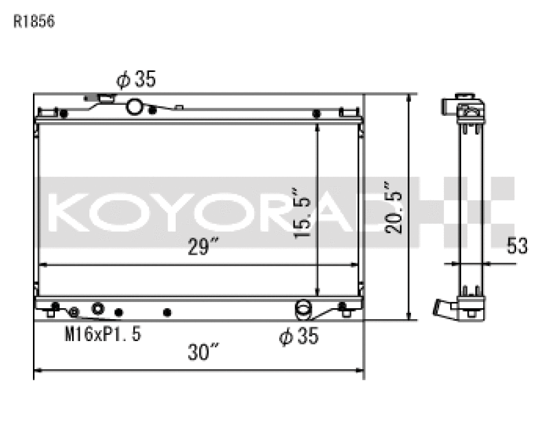 Load image into Gallery viewer, Koyo R1856 KOY Racing Radiators
