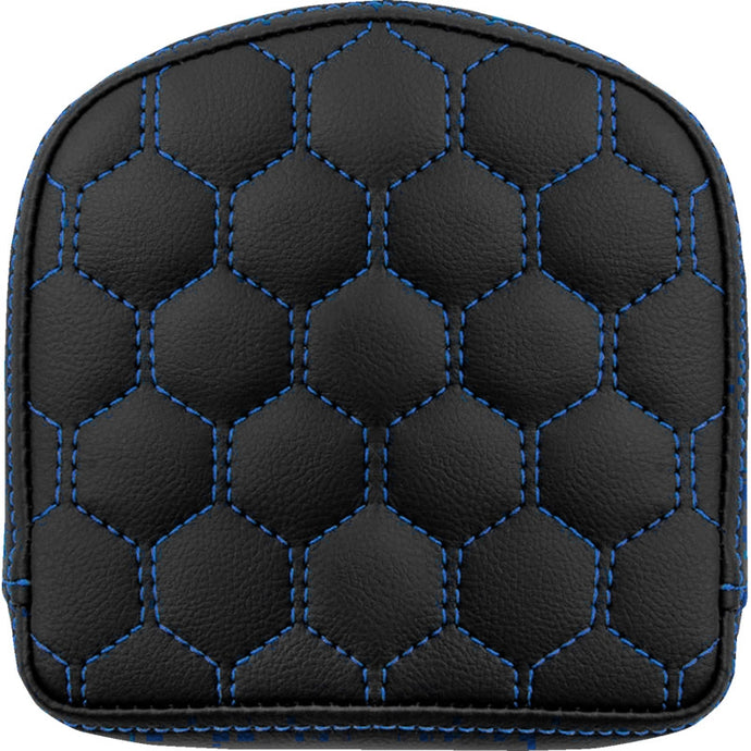Saddlemen 040849BLU Sissy Bar Pad for Roadsofa HC Seats - Grasvestone with Blue Stitching
