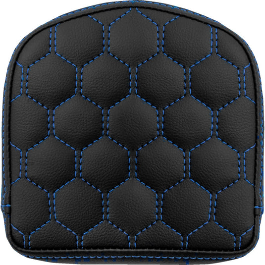 Saddlemen 040849BLU Sissy Bar Pad for Roadsofa HC Seats - Grasvestone with Blue Stitching