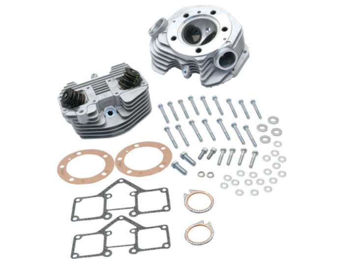 S&S Cycle 90-1488 Super Stock Cylinder Heads (Band Intake) - 3-5/8in. Bore - Dual Head - Natural Finish