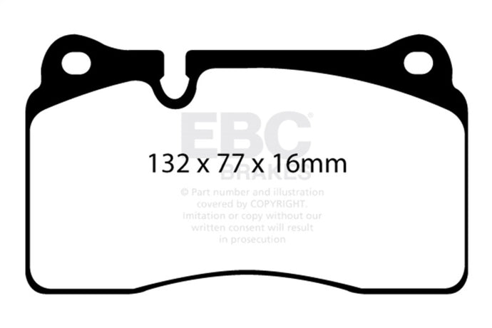 Ebc DP42070R EBC Yellowstuff Brake Pad Sets