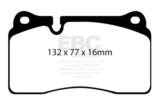 Ebc DP42070R EBC Yellowstuff Brake Pad Sets