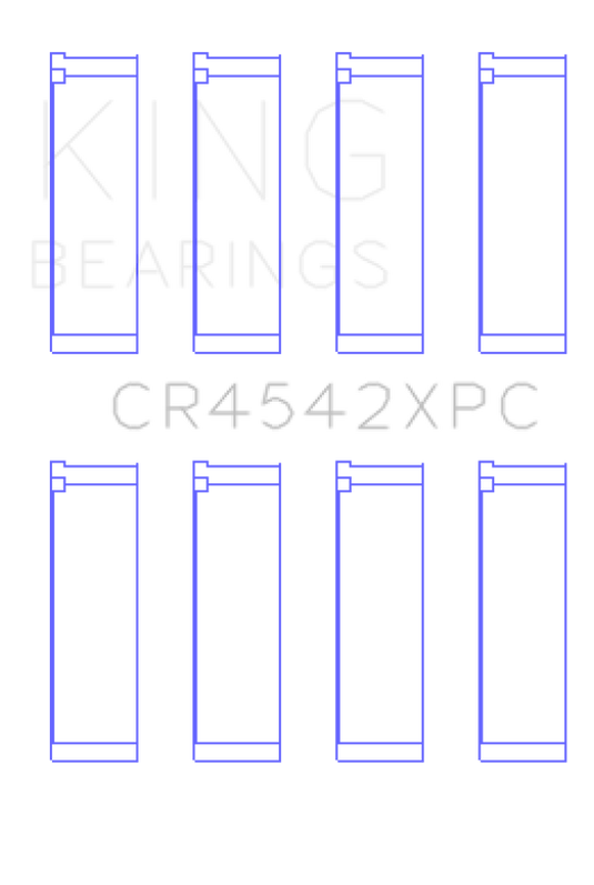 King Engine Bearings CR4542XPCSTDX KING Performance Rod Bearings