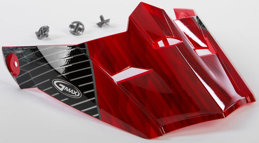 G-Max Visor with Screws for MX-46 Colfax Helmets - Red/Black - Md-2XL
