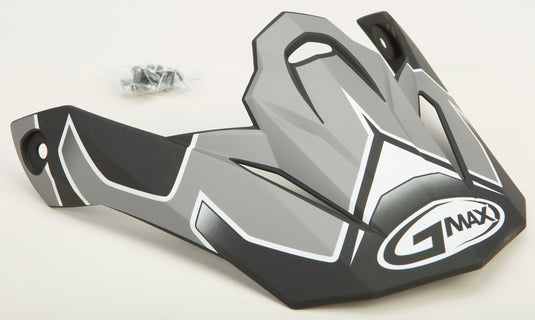 G-Max Visor for MX86 Step Helmet - Matte Dark Silver/White