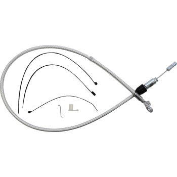 Magnum 32344HE Alternate Length Sterling Chromite Quick Connect Braided Upper Clutch Cable - 38in.