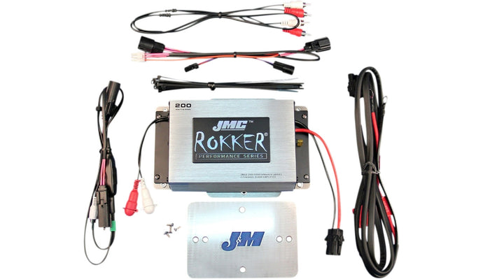 J&M JMRA-2000HR15 ROKKER 200 W 2-Channel Amplifier Kit