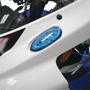 Hotbodies Racing 61701-0102 Flush Mount Turn Signal/Mirror Block Offs - Blue