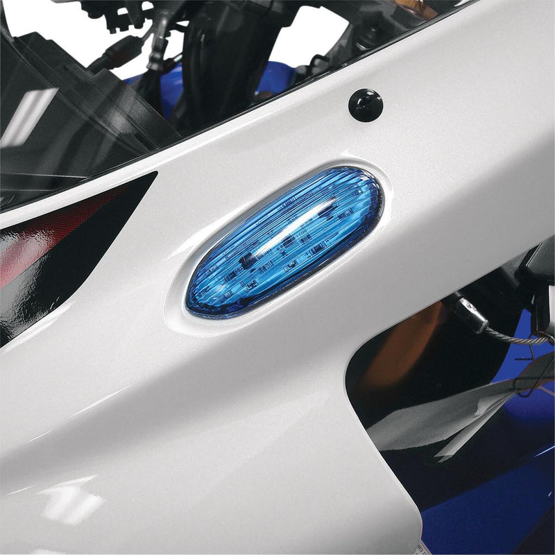 Hotbodies Racing 61701-0102 Flush Mount Turn Signal/Mirror Block Offs - Blue