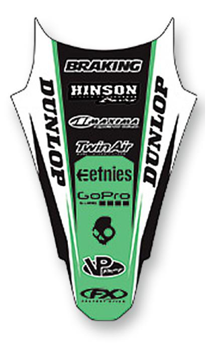 Factory Effex 19-32132 Rear Fender Graphics Kit - Style 16