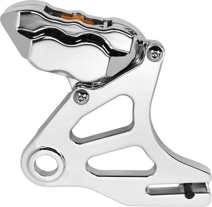Hawg Halters Inc RKSTCC518 4 Piston Rear Brake Caliper Kit - Chrome