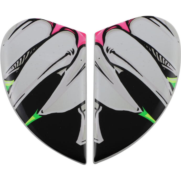 Icon Sideplates for Airframe Pro Helmets - Beastie Bunny Pink