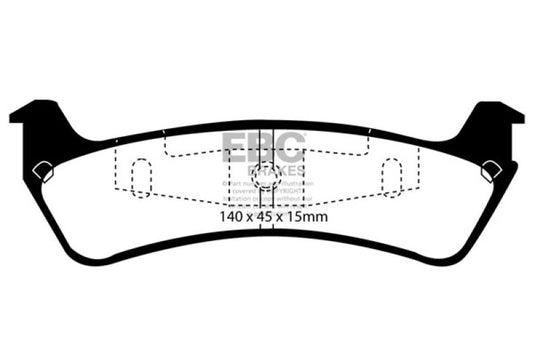 Ebc DP41201R EBC Yellowstuff Brake Pad Sets