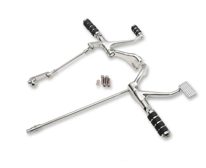 Drag Specialties 1622-0486 Sportster Forward Control Kit - Standard - Chrome