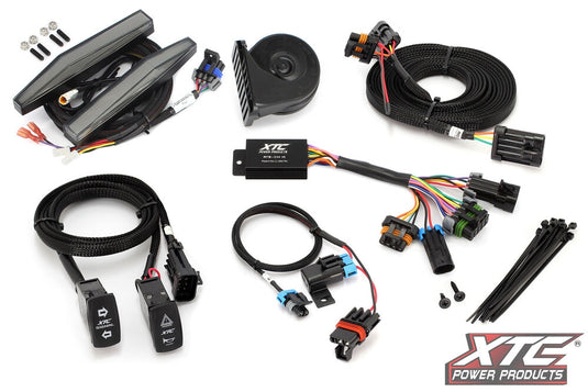 Xtc Power Products ATS-POL-GBU-DRL Auto Turn Signal Kit - with Horn and Front DRL Lights Can