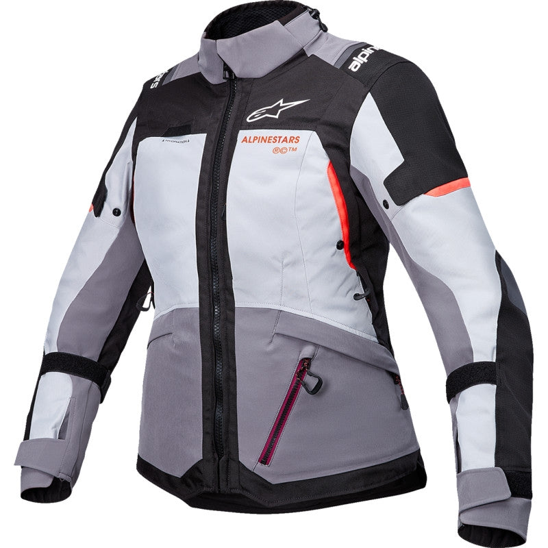 Load image into Gallery viewer, Alpinestars Stella Andes v4 Drystar Womens Jacket (XXX-Large, Dark Gray/Ice Gray/Black/Coral)
