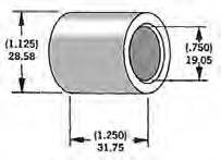 Harddrive 339270 3/4in. Axle Spacers - 1.250in. W - Chrome
