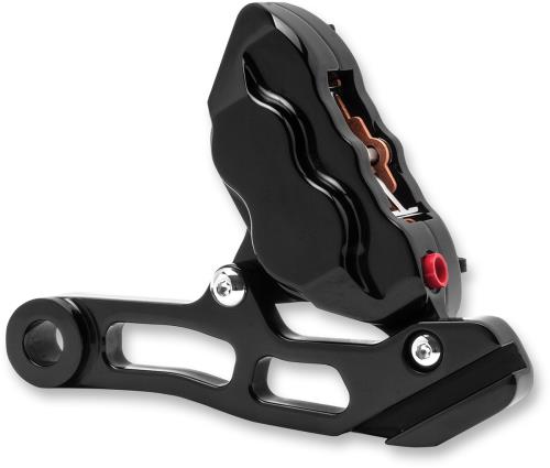 Hawg Halters Inc RKSTAB500 4 Piston Rear Brake Caliper Kit - Black Anodized