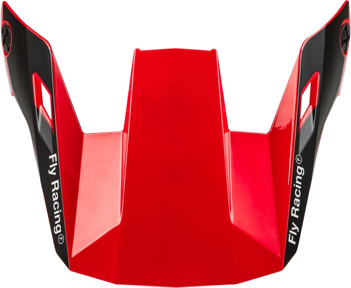 Fly Racing Visor for Fly Rayce 2024 Helmet - Red/Black/White - XL - 2X