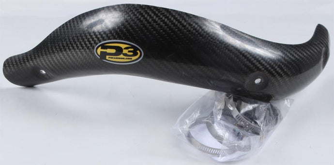 P3 201077-19-FMF Header Heat Shield - Carbon Fiber