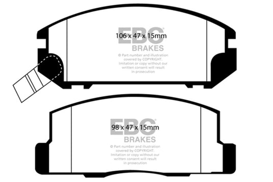 Ebc DP31107C EBC Redstuff Brake Pad Sets