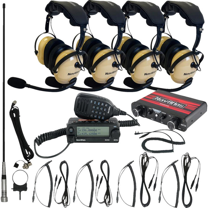 Navatlas NI2ROHBE4 Wide Kit with Over the Head Headset - Four Premium Headsets - Beige