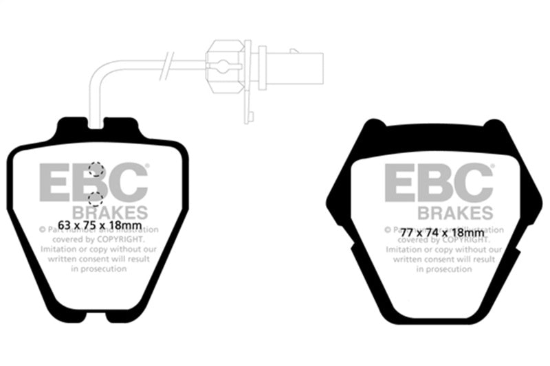 Load image into Gallery viewer, Ebc DP31348C EBC Redstuff Brake Pad Sets
