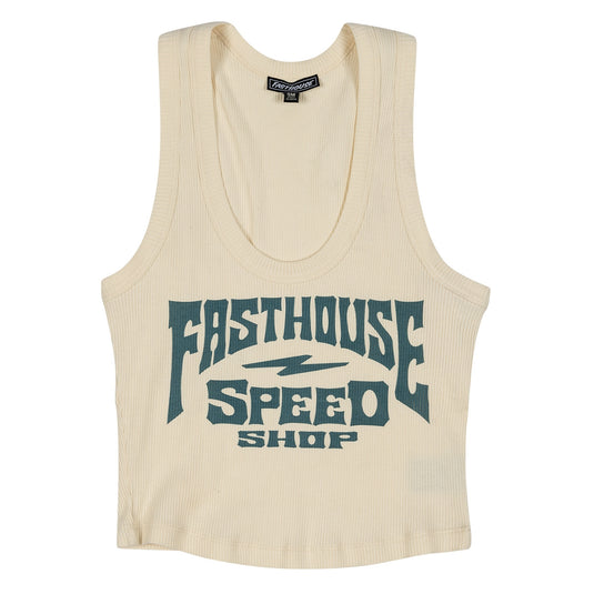 Fasthouse Record Womens Tank Top (XX-Large, Off-White)