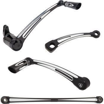 Arlen Ness 420-108 Deep Cut Foot Control Kit - Black