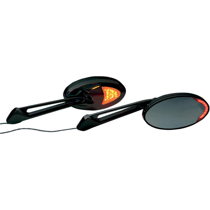 Rivco Products MIRLEDBK Custom LED Mirror with Front and Rear Accent Lights - Black