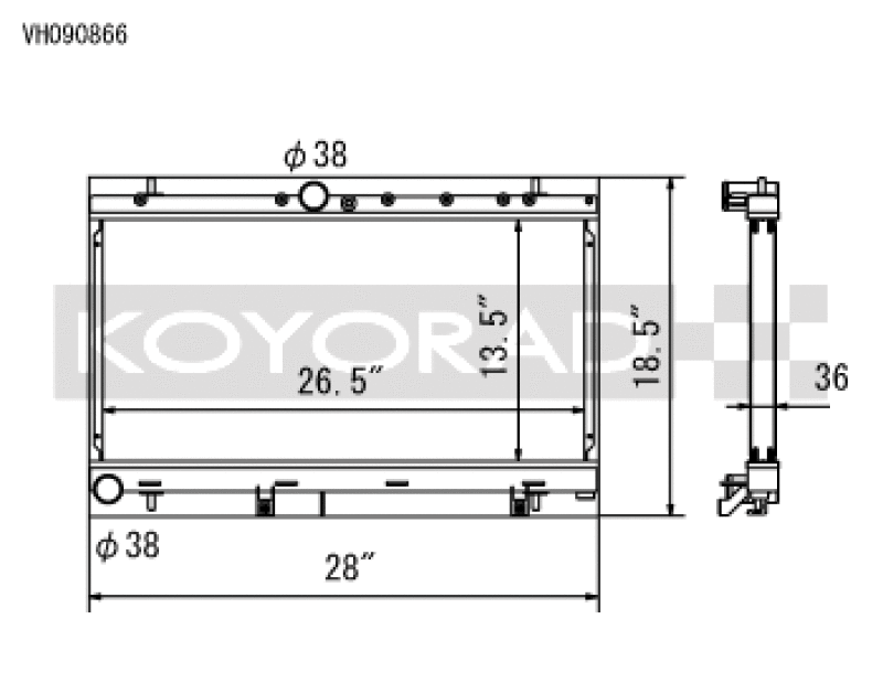 Load image into Gallery viewer, Koyo VH090866 KOY Racing Radiators
