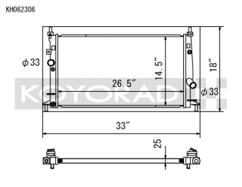 Load image into Gallery viewer, Koyo KH062306 KOY Racing Radiators
