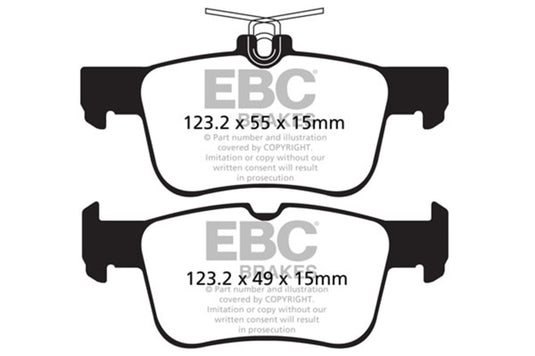 Ebc DP42160R EBC Yellowstuff Brake Pad Sets