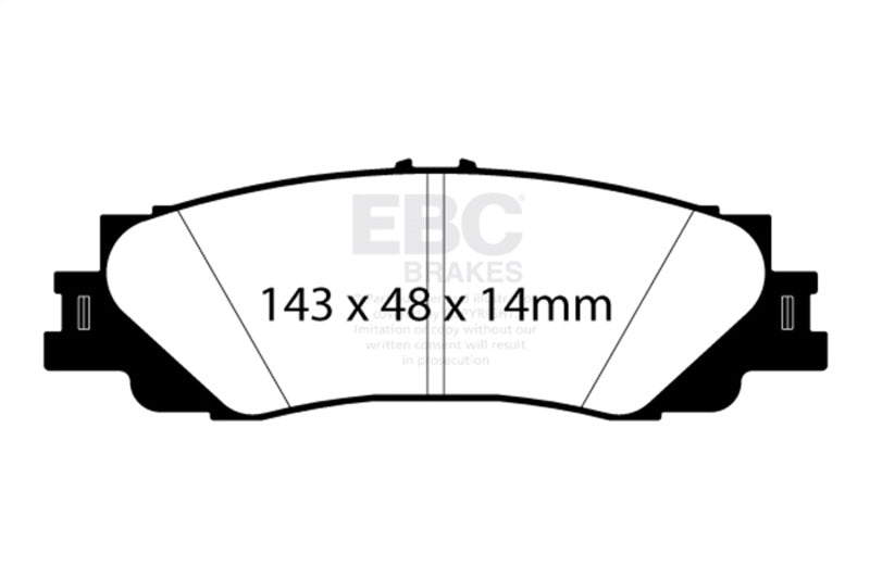 Load image into Gallery viewer, Ebc DP62461 EBC Greenstuff Brake Pad Sets

