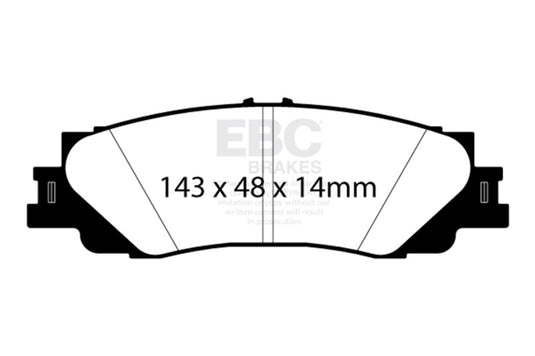 Ebc DP62461 EBC Greenstuff Brake Pad Sets