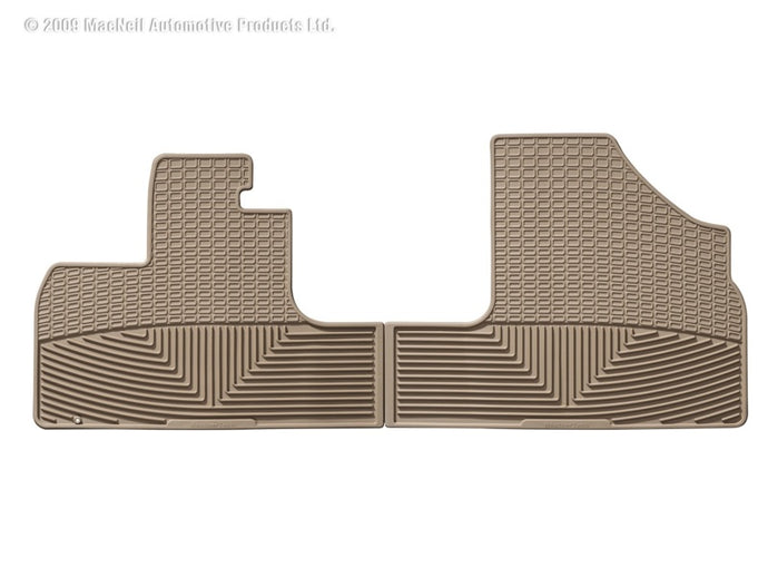 Weathertech W48TN WT Rubber Mats - Front - Tan