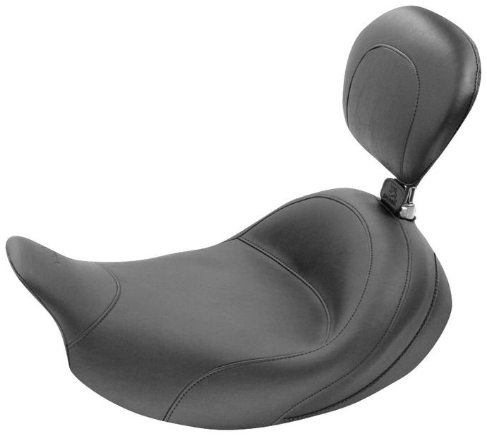 Mustang 79600 Wide Vintage Solo Seat with Driver Backrest
