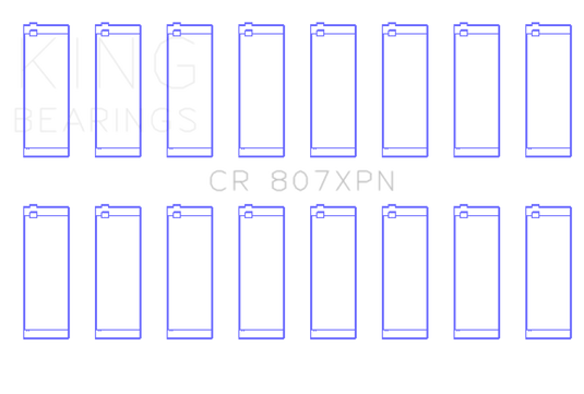 King Engine Bearings CR807XPN KING Performance Rod Bearings