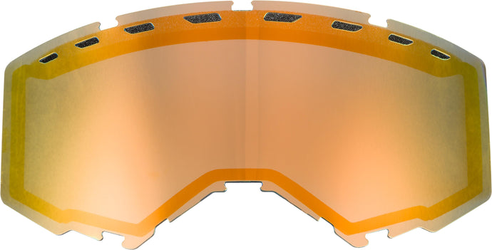 Fly Racing 2019 Vented Dual Lens - Orange Mirror/ Smoke