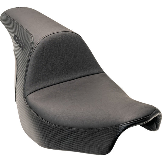 Slyfox 0802-1589 Lowrider Predator Seat - 12 1/2in. Front 6in. Rear - Black Logo