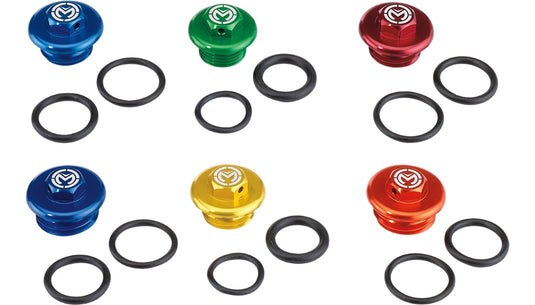 Moose Racing T14-6302Y Aluminum Oil Fill Plug - Yellow