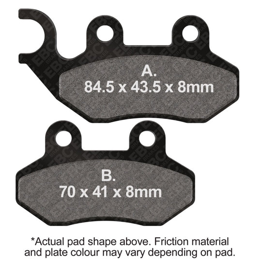 Ebc Powersports SFA264HH EBC HH Sintered Brake Pads