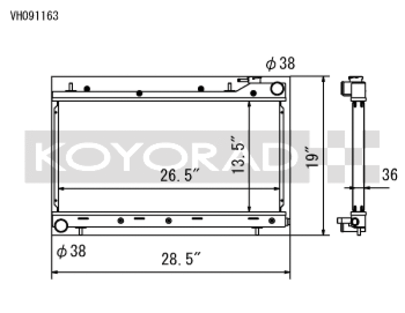 Load image into Gallery viewer, Koyo VH091163 KOY Racing Radiators
