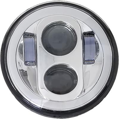 Pathfinder HD5MCH 5-3/4in. LED Headlight - Chrome with Full Halo