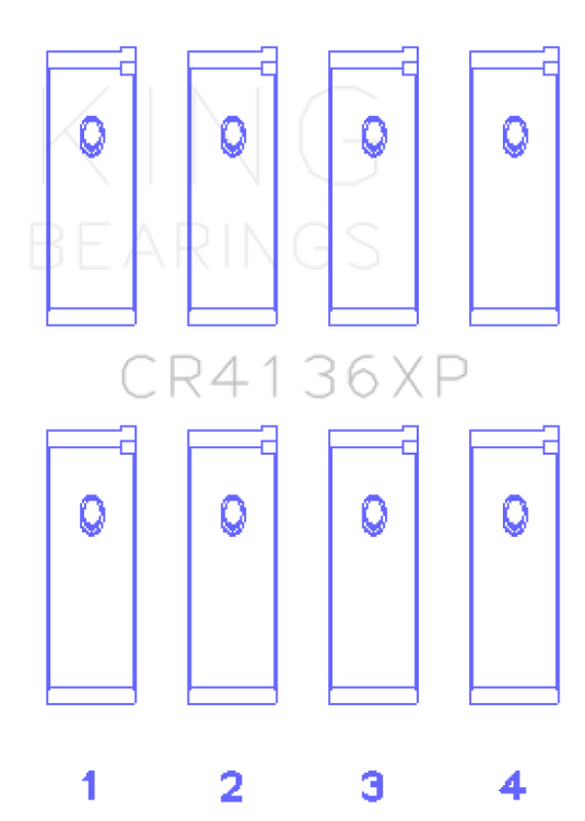 King Engine Bearings CR4136XP KING Performance Rod Bearings