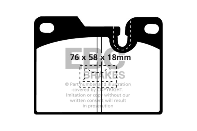 Ebc DP4346R EBC Yellowstuff Brake Pad Sets